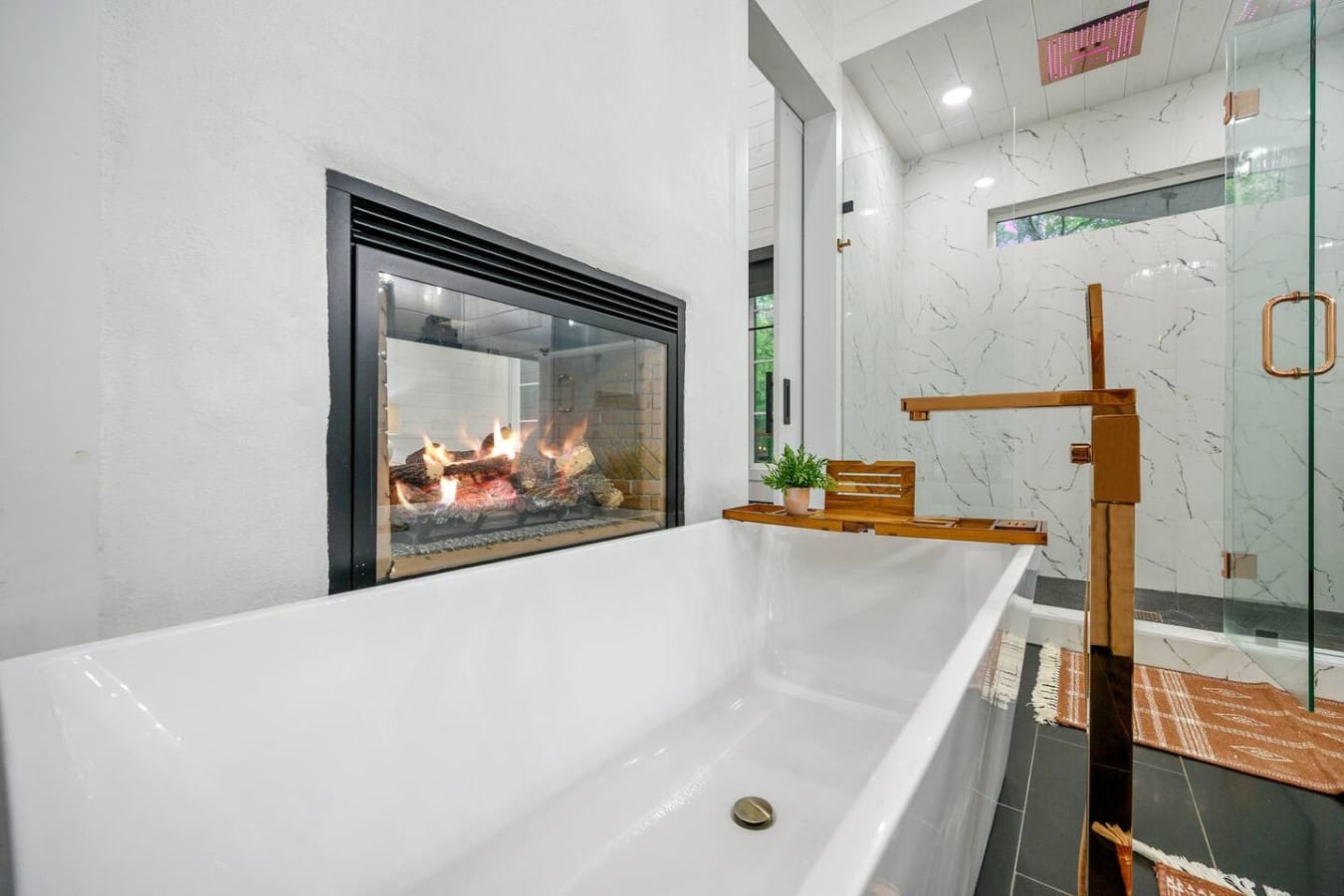 luxury meets rustic charm in this spa-inspired retreat.