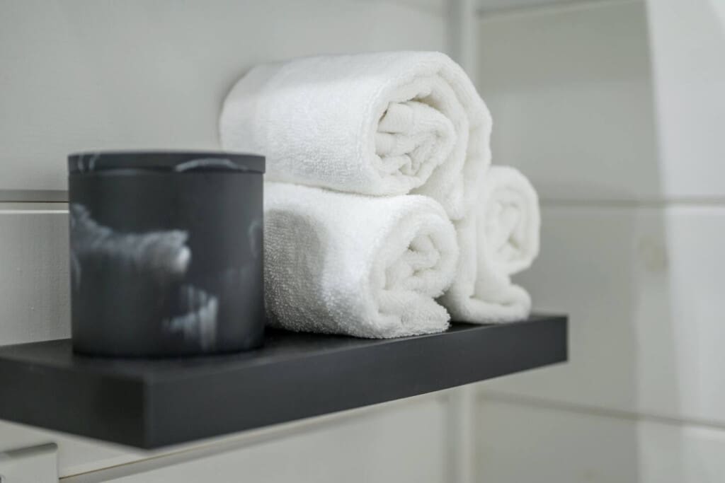 Crisp towels, calming tones, and all the little luxuries that make you feel at home.