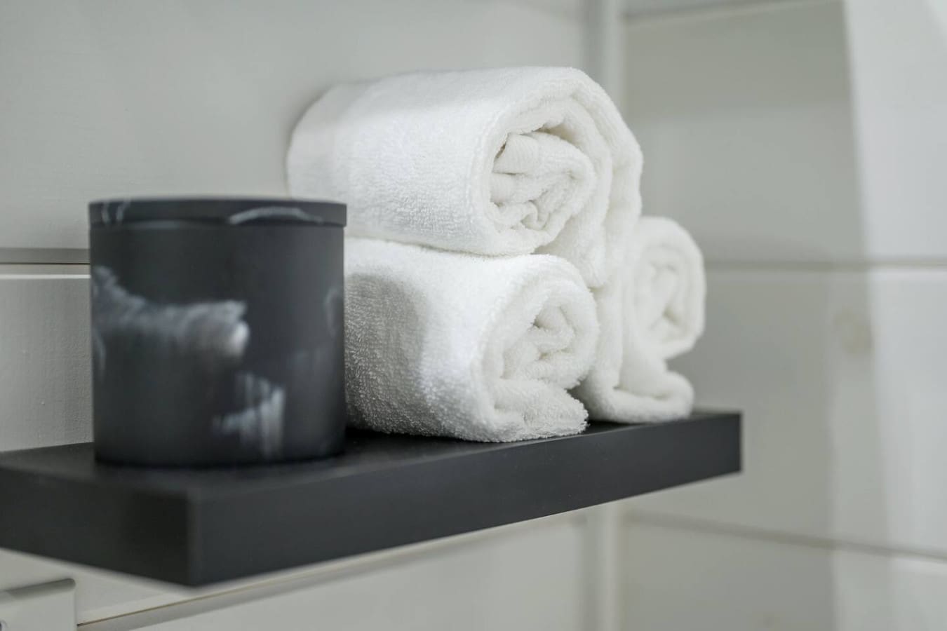 Crisp towels, calming tones, and all the little luxuries that make you feel at home.