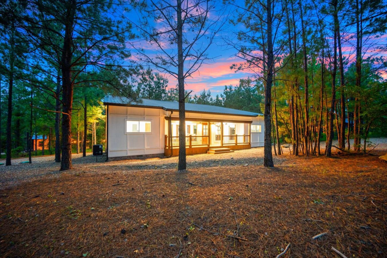 Golden hour + cozy cabin = magic in the making."