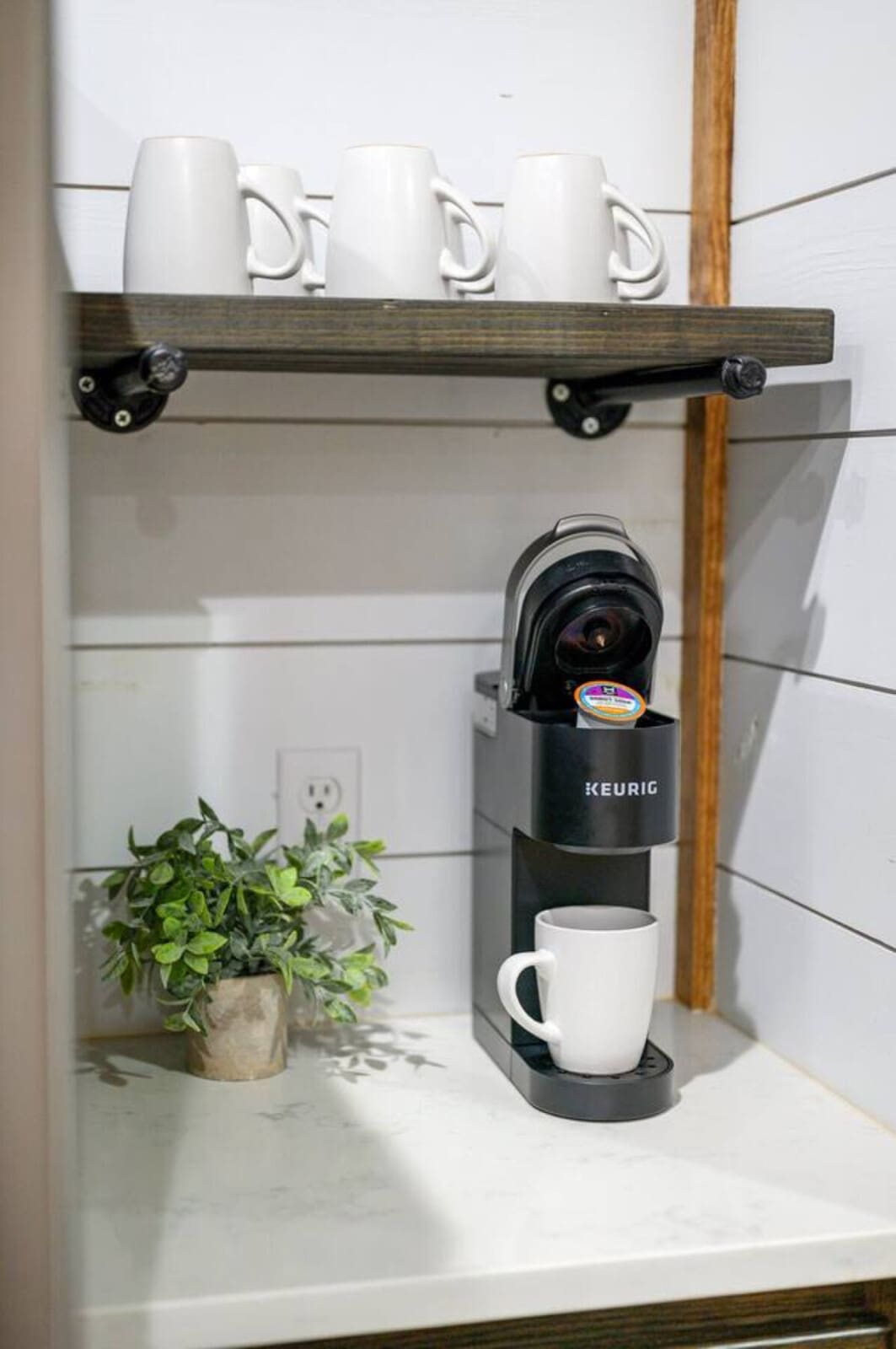 Your morning brew, just steps away from the woods.
