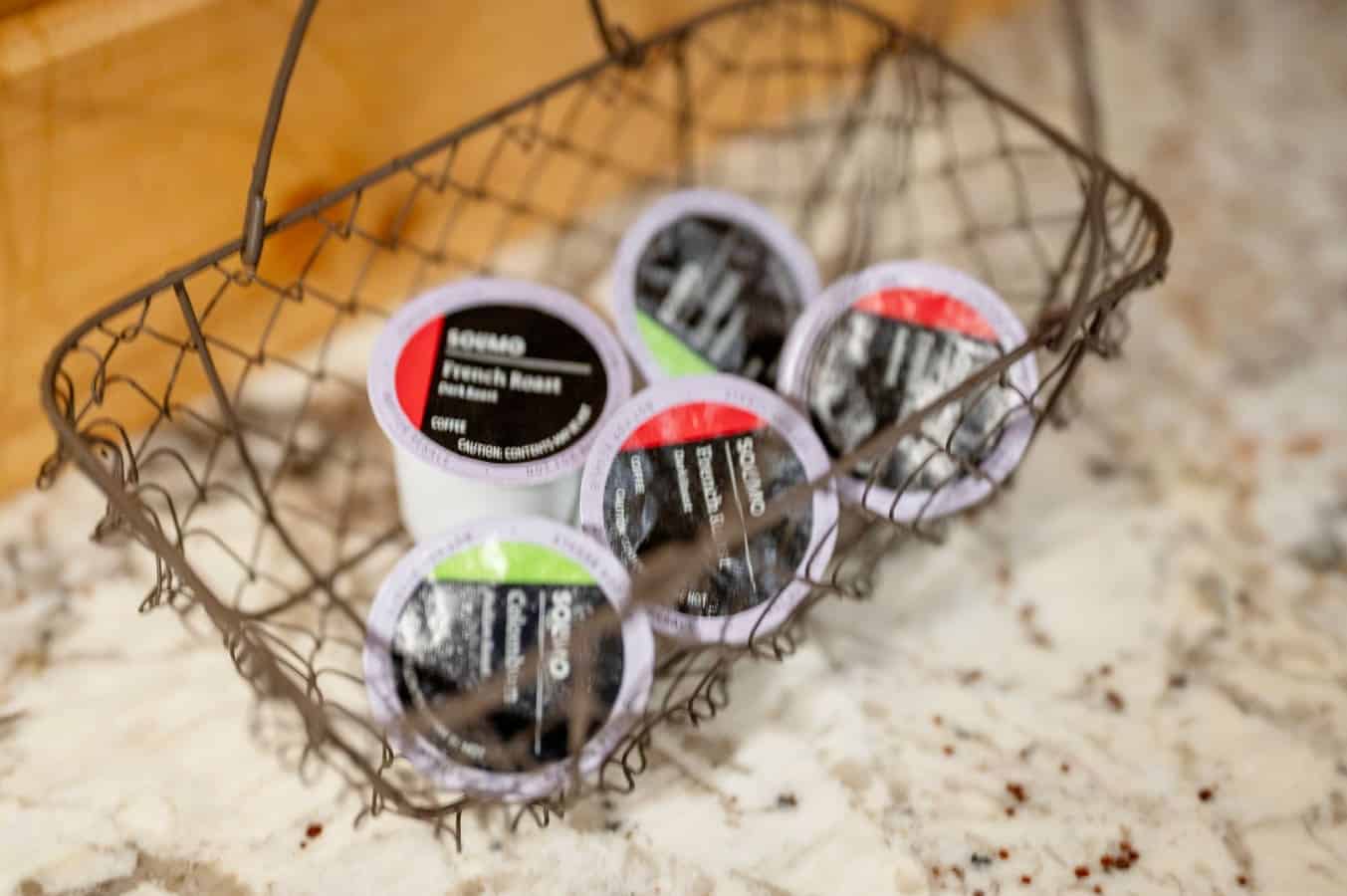 A selection of coffee pods included to suit every taste and preference.