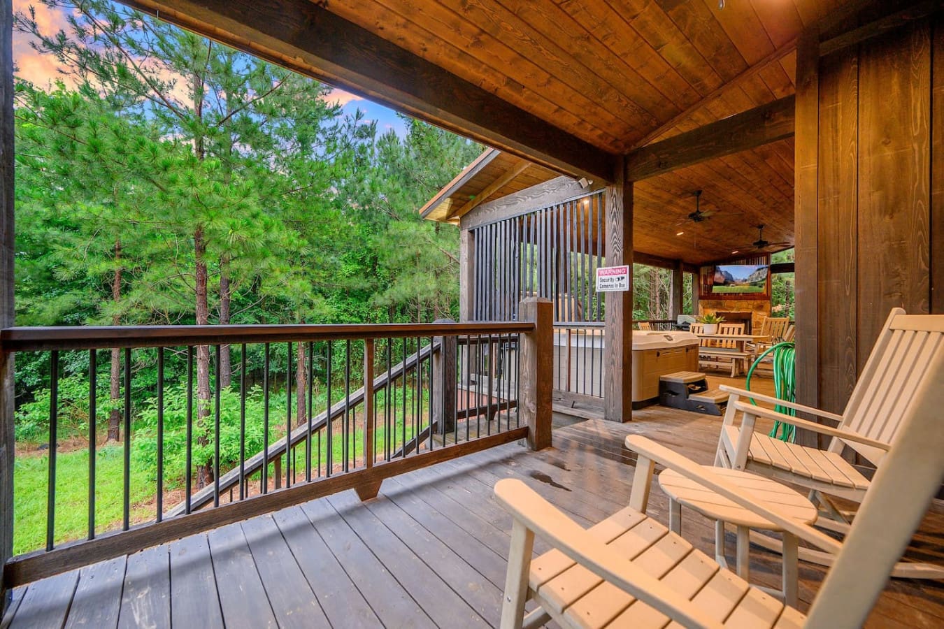 Morning coffee. Evening wine. This porch is perfect anytime.
