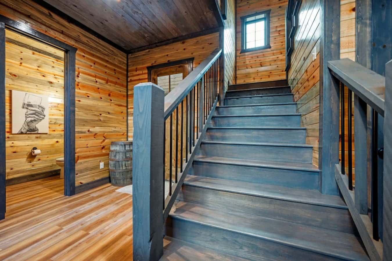 Even the hallway tells a story in this cabin escape.