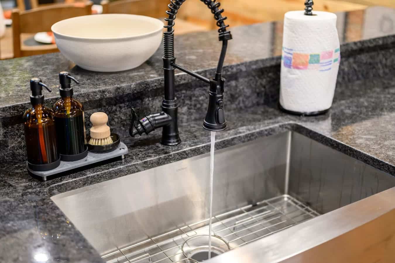 When even the sink deserves a spotlight.