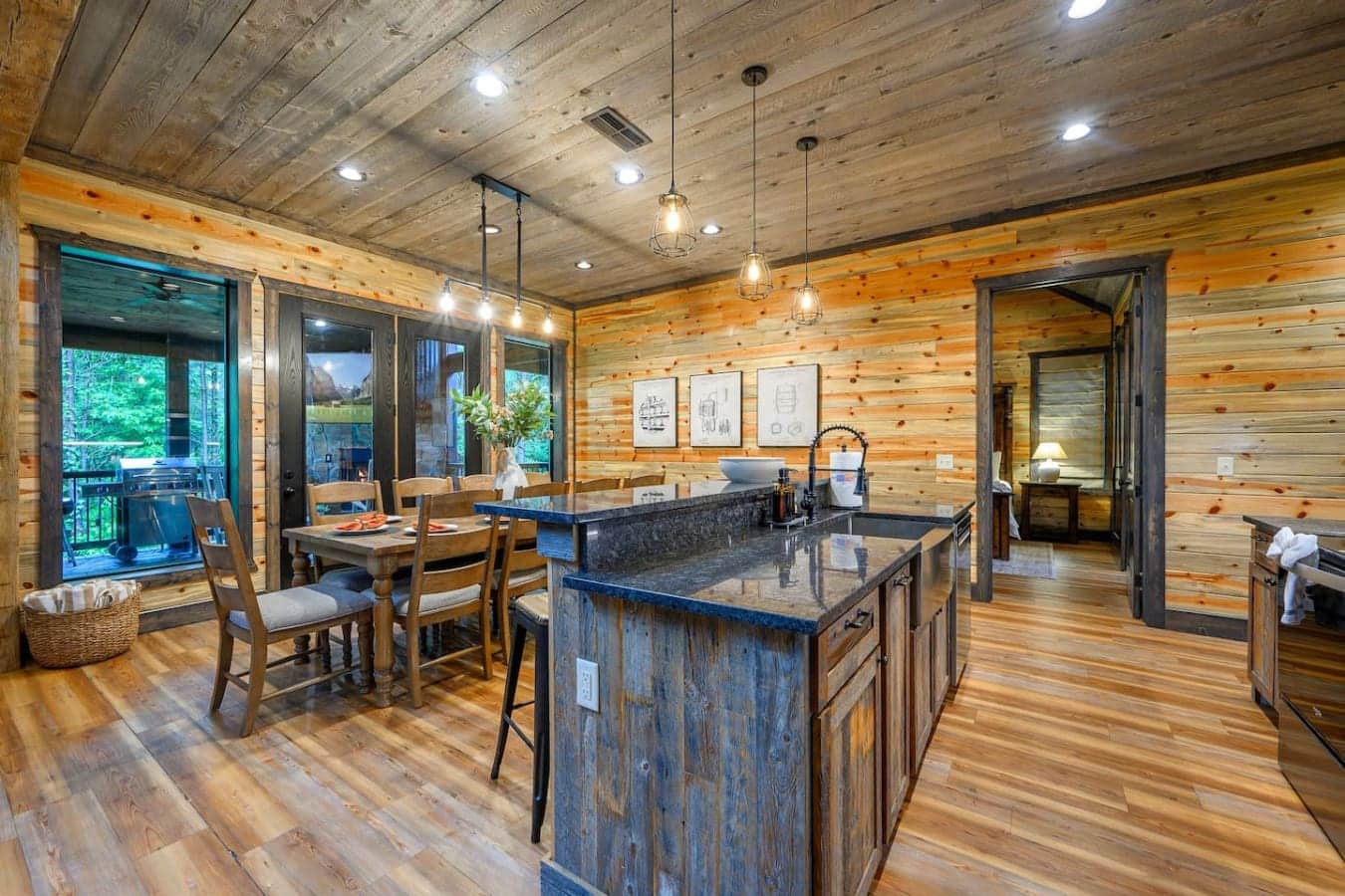 Pull up a chair, pour a glass, and enjoy the charm of cabin dining done right.