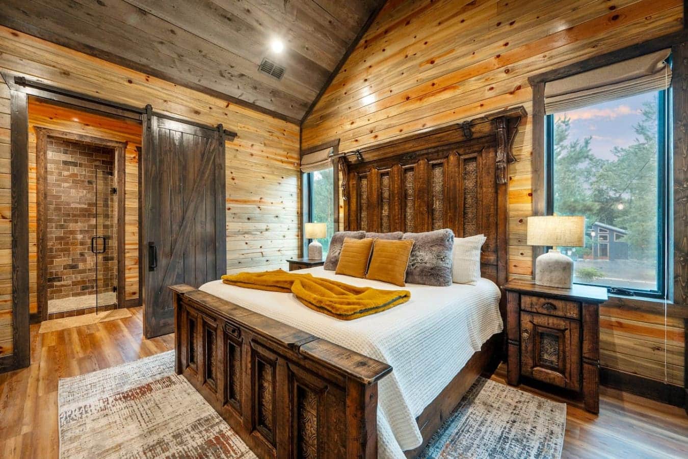 Wake up to nature’s charm wrapped in wood, warmth, and comfort.