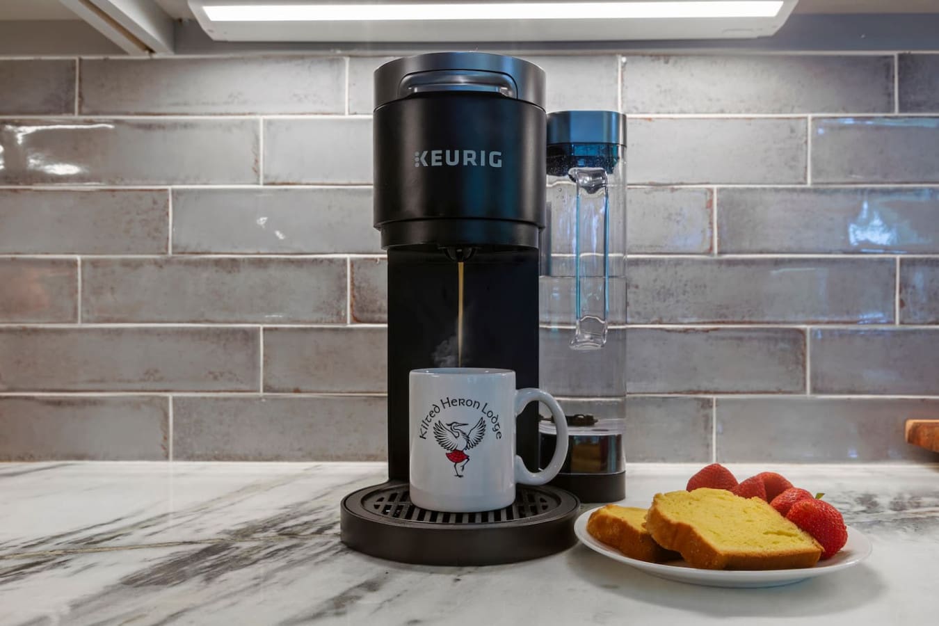 Wake up to the rich aroma of freshly brewed coffee