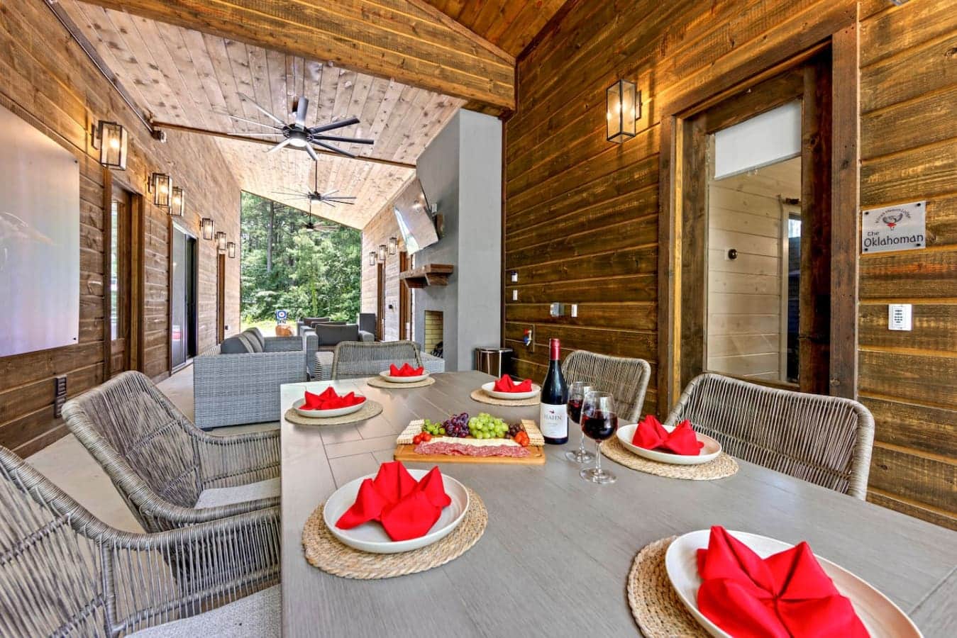 This is what dinner in the woods should look like.
