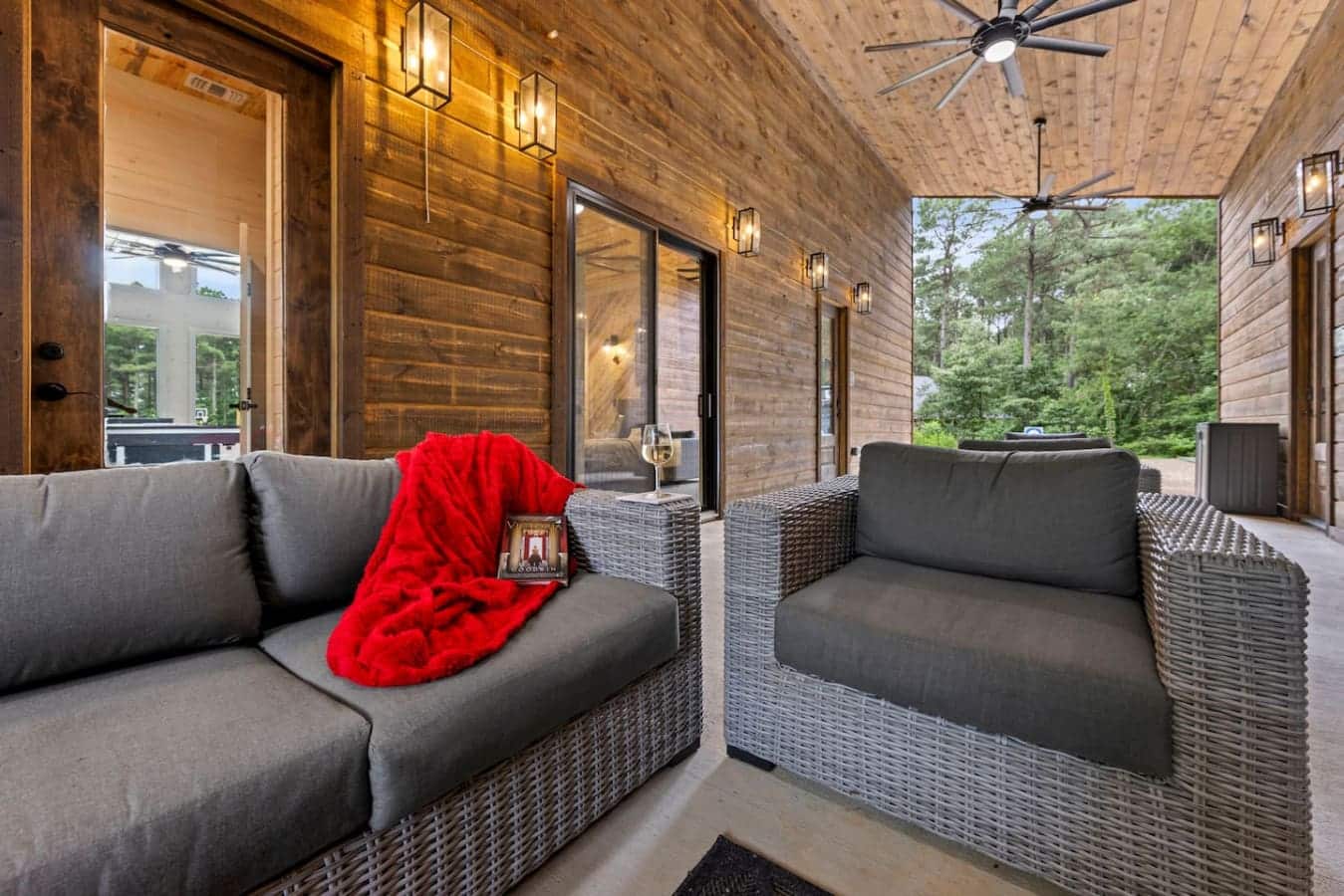 Your perfect perch for sipping, chatting, or simply watching the pines sway.