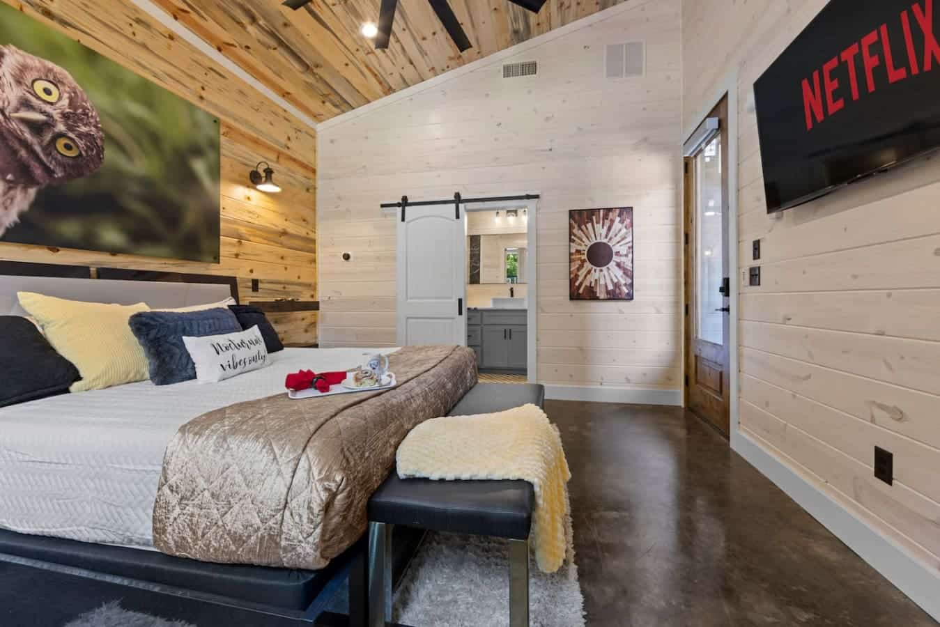 “This room? Made for deep sleeps and late wake-ups.”