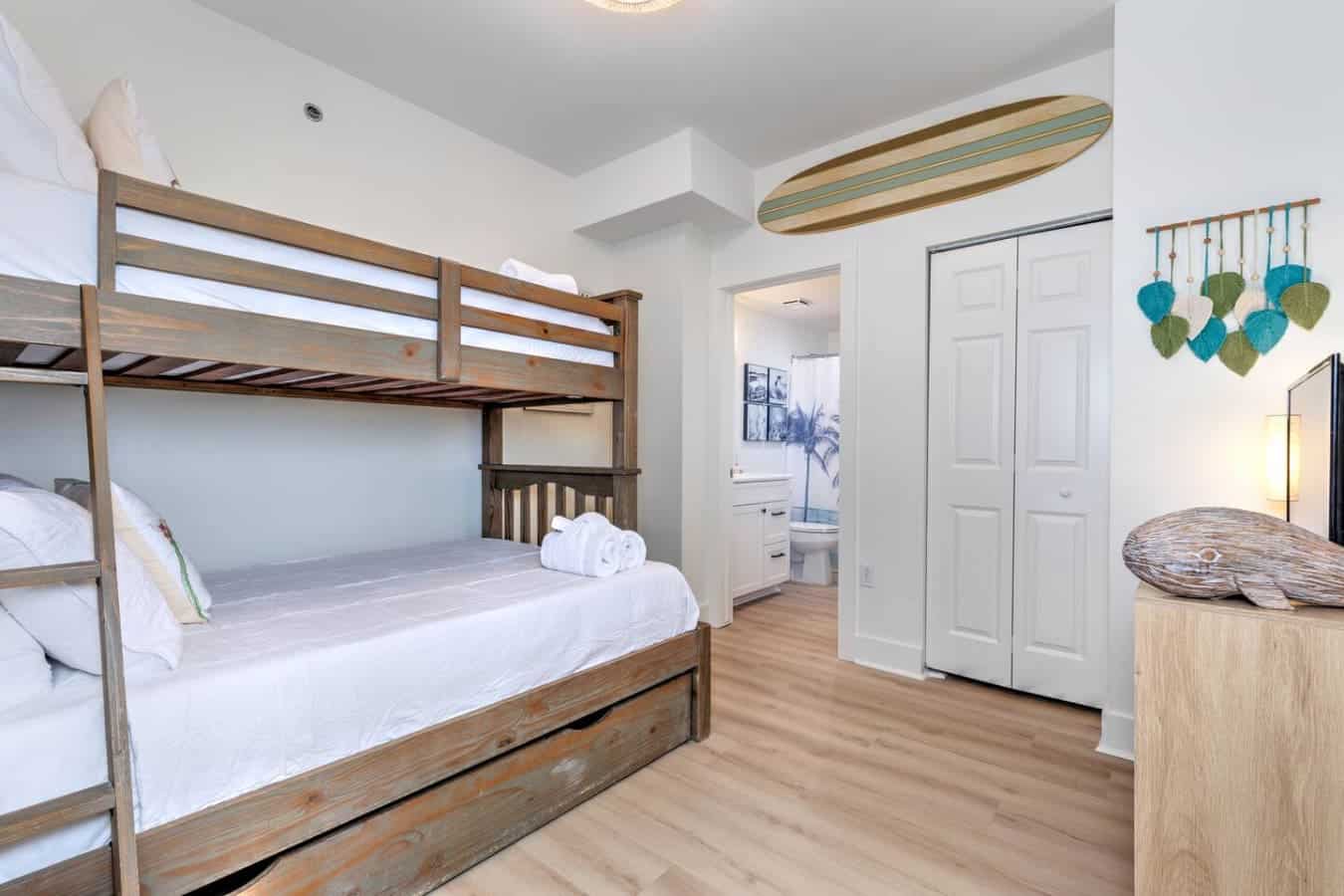 The kids' favorite spot—beach bunkhouse dreams!