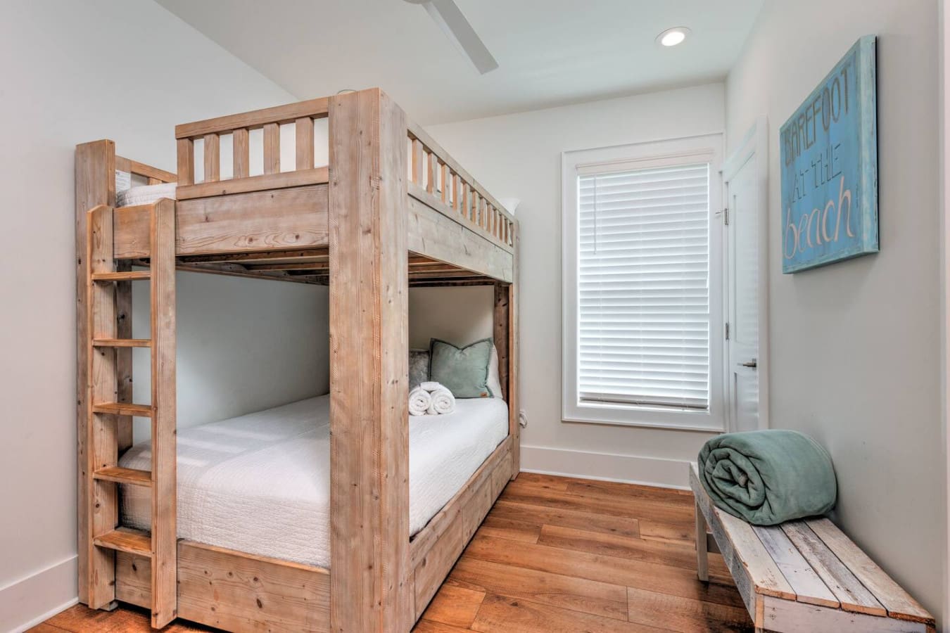 This bunk room is perfect for keeping the kids happily tucked away so you can actually enjoy some peace and quiet on your vacation.