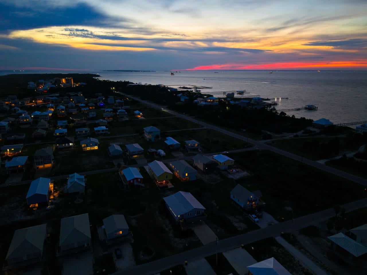 Golden hour magic surrounds your coastal getaway.