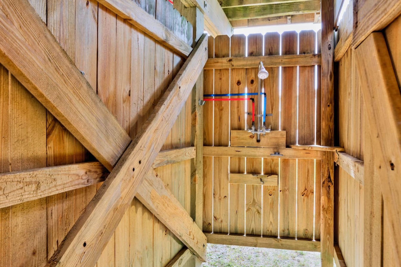 Rinse off the sand and salt under your private outdoor shower.