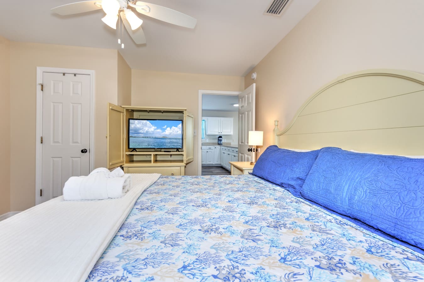 Sleep easy in your breezy beach retreat.