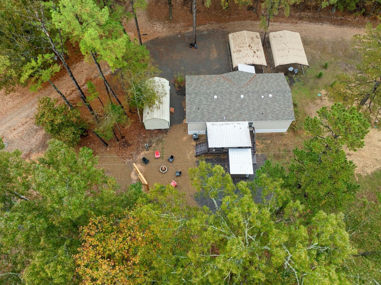 The beauty of the woods from above.
