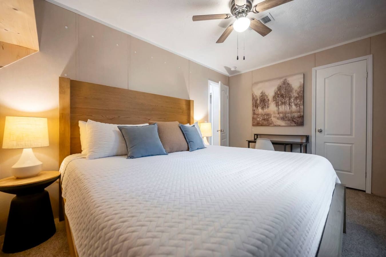 Cozy bedding for the perfect night’s sleep.