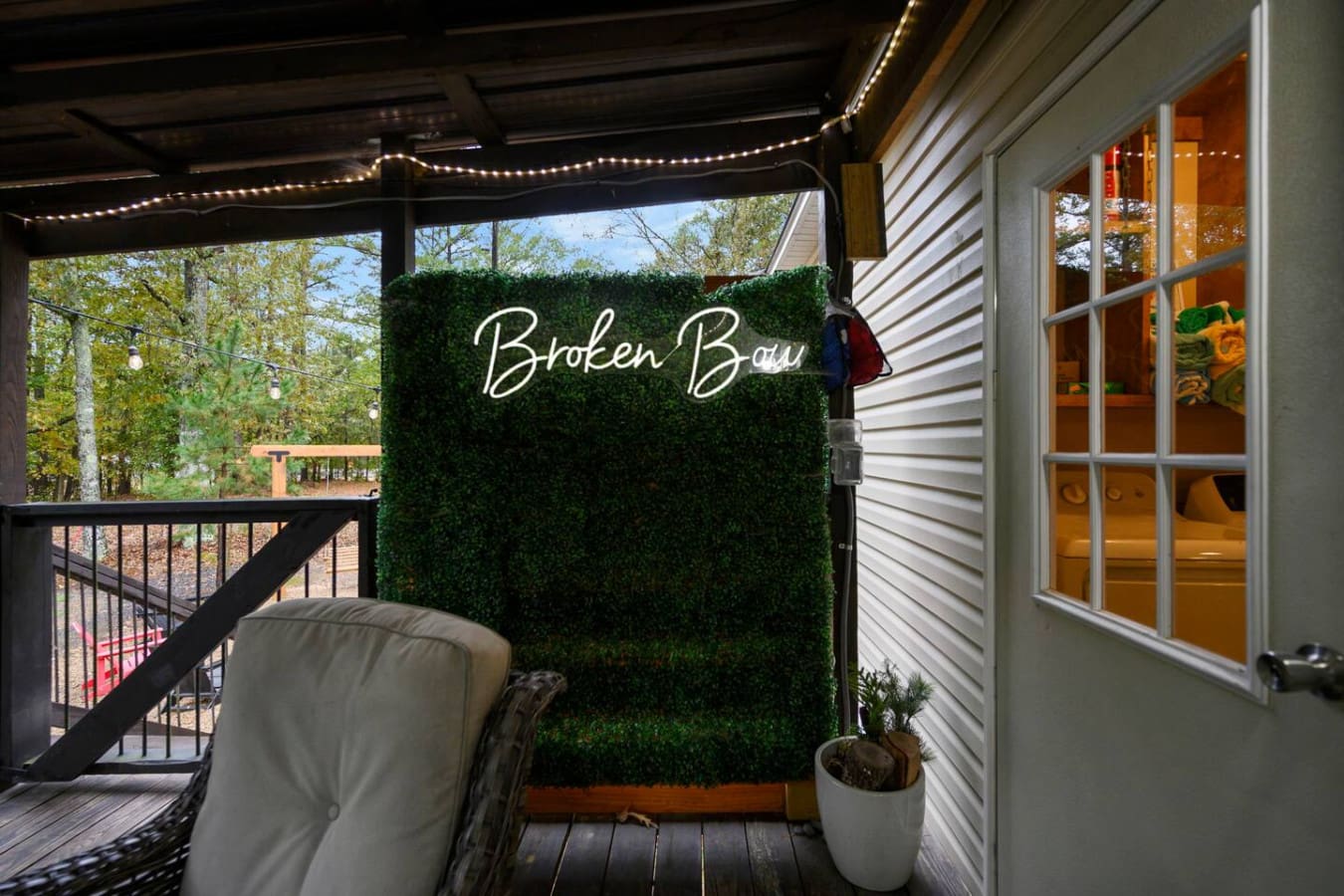 Capture memories in front of our Broken Bow backdrop.