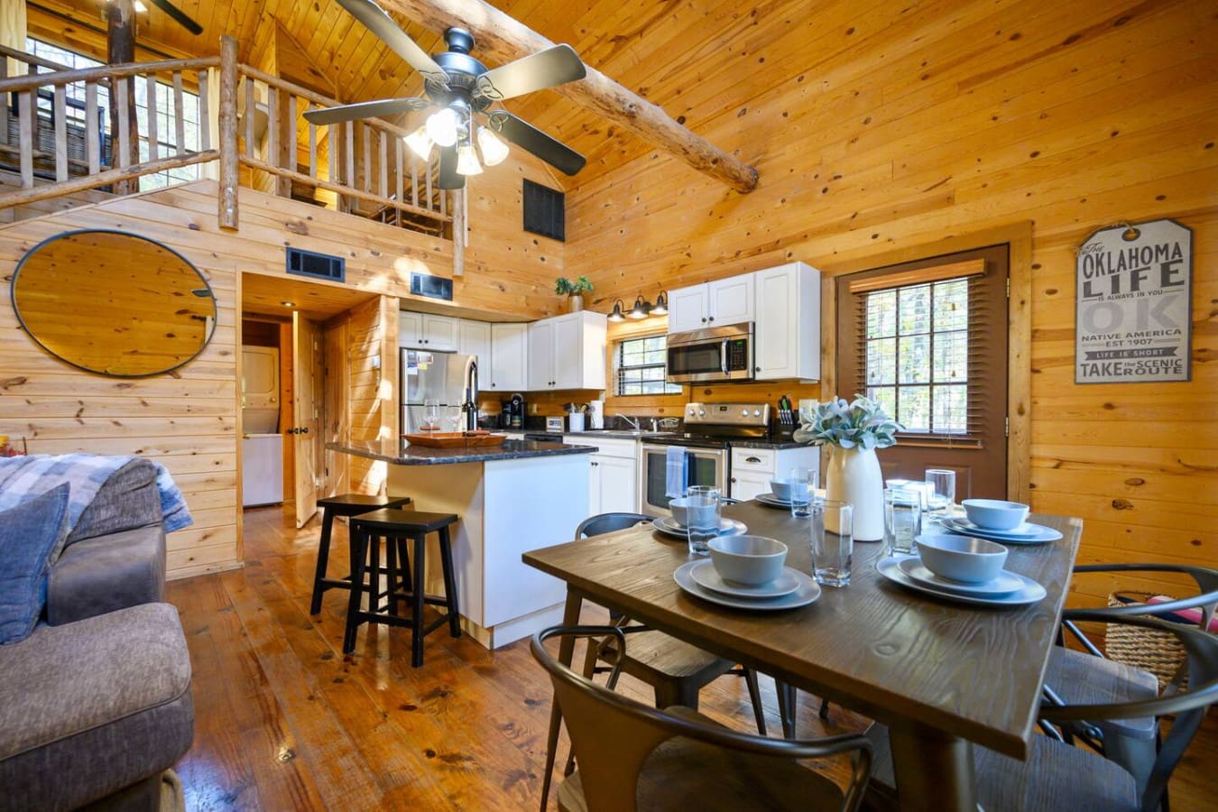 Elegant dining table providing a comfortable space to enjoy meals and share moments with family or friends.
