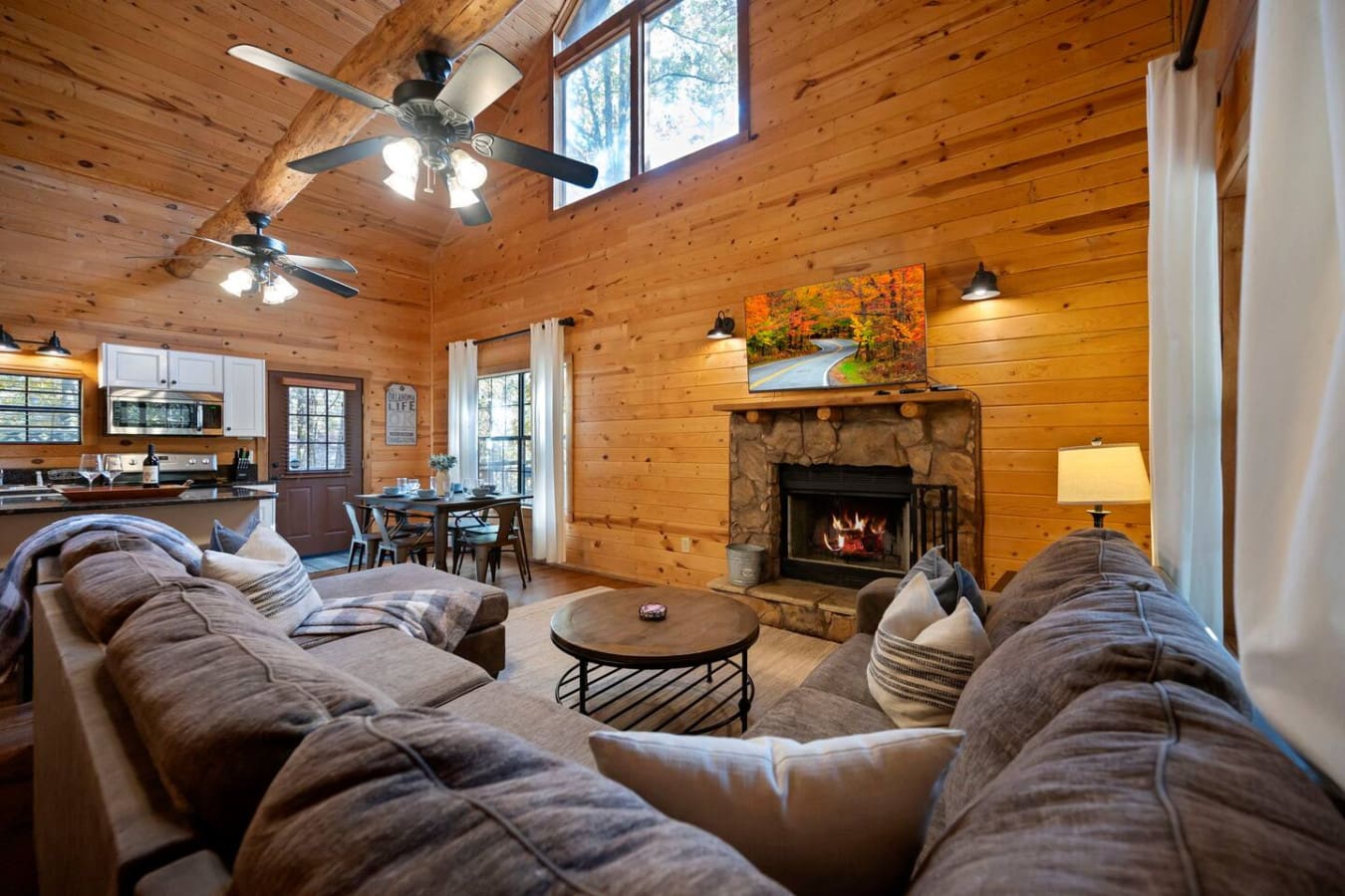 Sink into the comfortable sofas and unwind after a long day, enjoying a cozy and relaxing indoor atmosphere.
