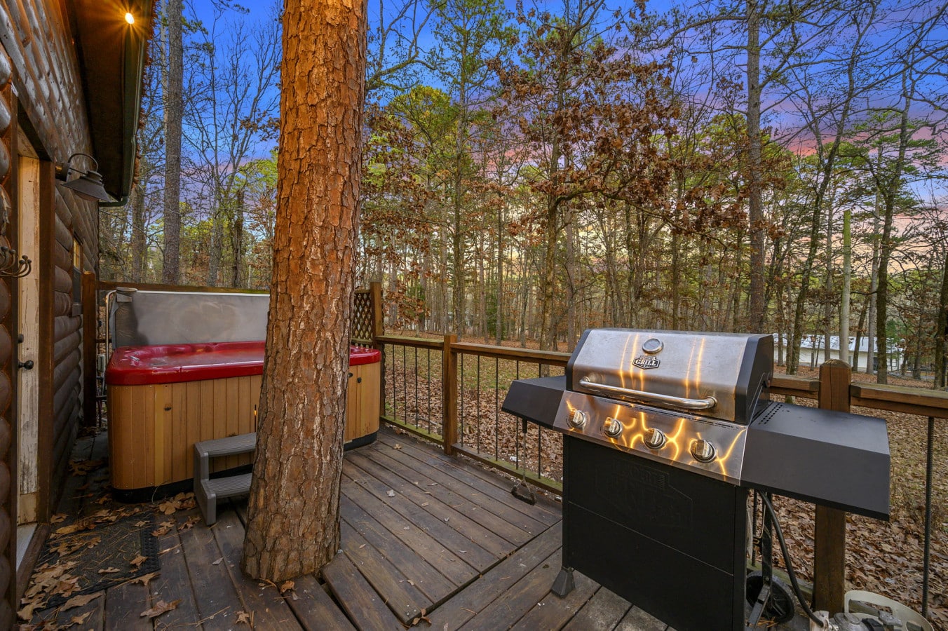 Enjoy the best of both worlds with an outdoor grill and hot tub, perfect for cooking, dining, and relaxing in a comfortable outdoor setting.