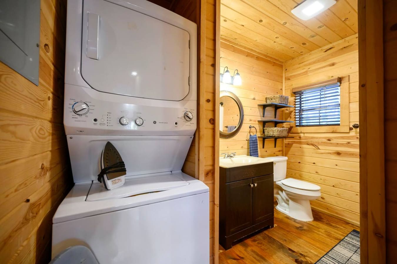 Convenient laundry area available, making it easy to wash and refresh your clothes during your stay.