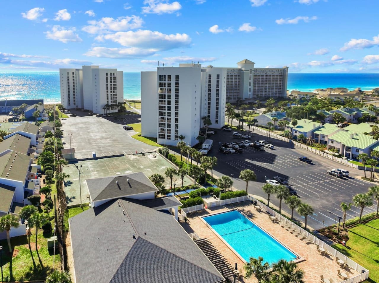 Shoreline Towers, highlighting its coastal beauty, relaxing atmosphere, and the refreshing oceanfront scenery surrounding the property.