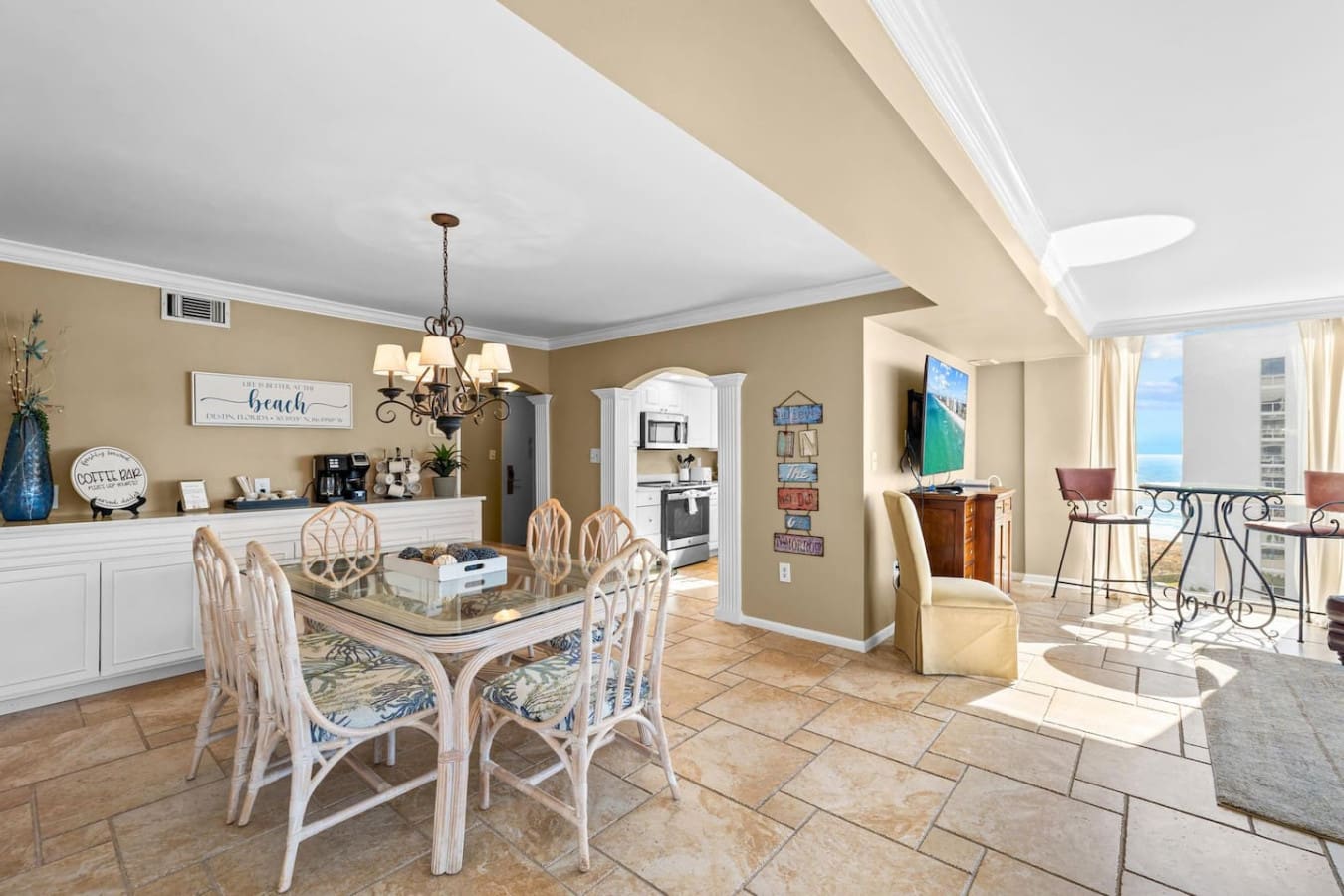 Dining area designed for comfortable meals and gatherings, offering a welcoming space to enjoy food with family and friends.