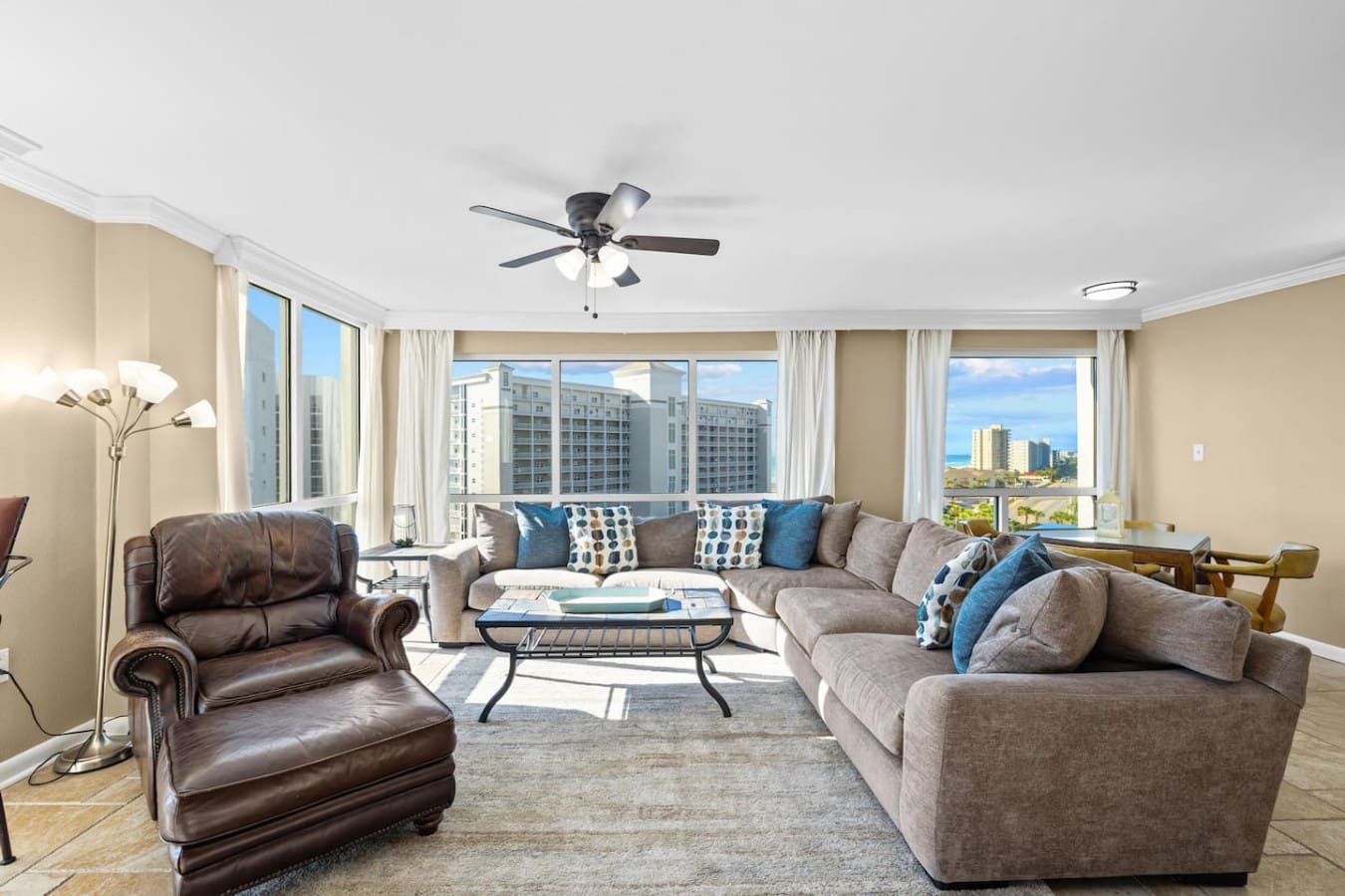 Lazy days can be comfortably spent on the cozy sofas, perfect for relaxing, unwinding, and enjoying quiet moments indoors.