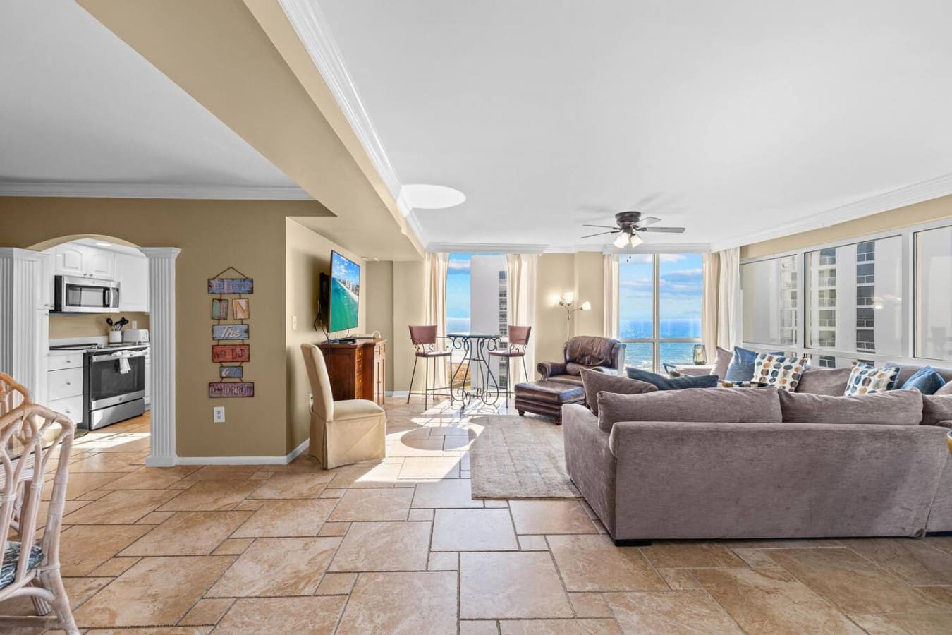 Spacious living room designed for relaxation and comfort, perfect for spending quality time with family and friends.