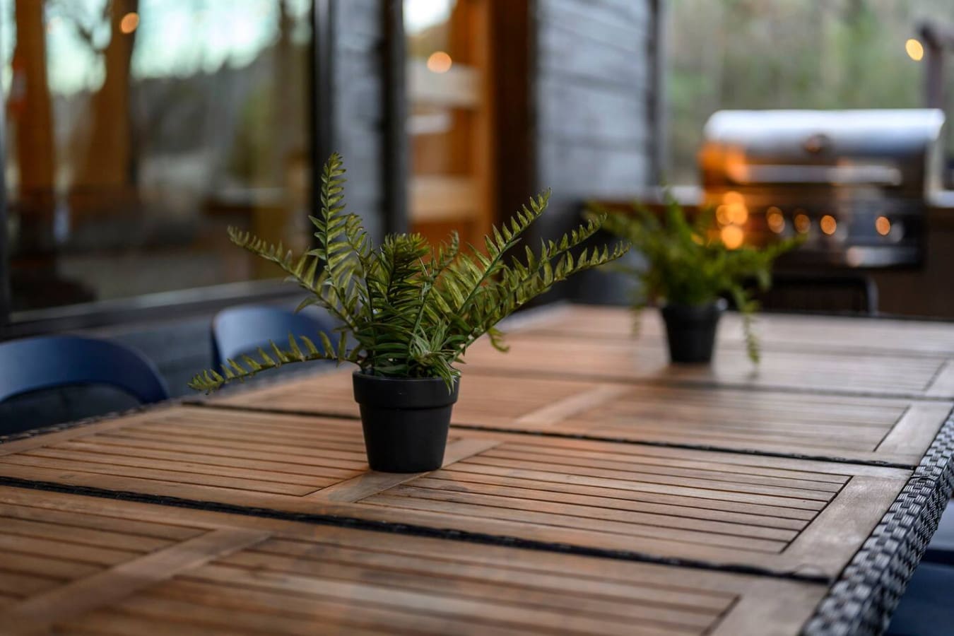 Beautiful deck with modern finishes and plenty of space to relax and take in the views.