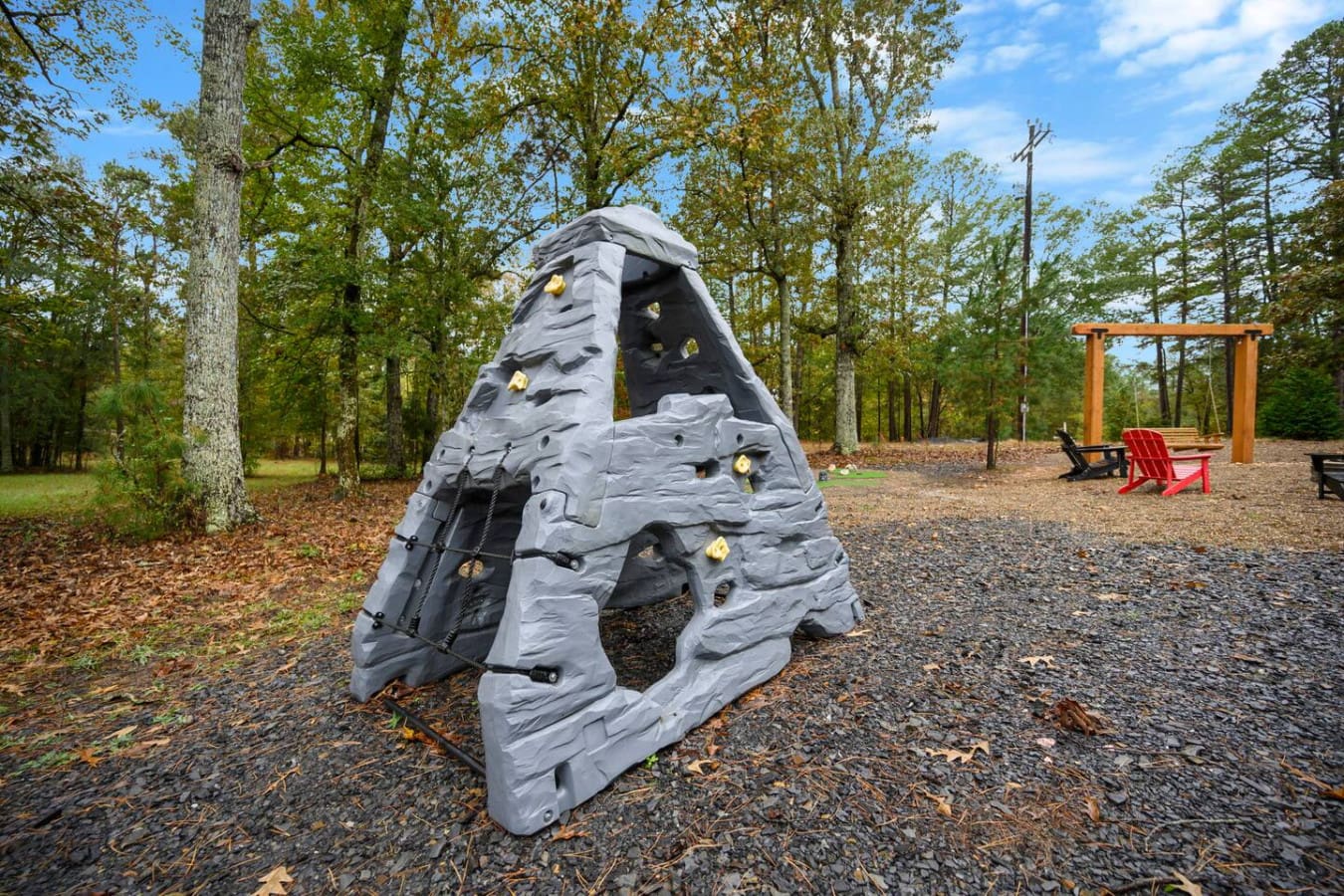 A fun climbing challenge for adventurous guests.