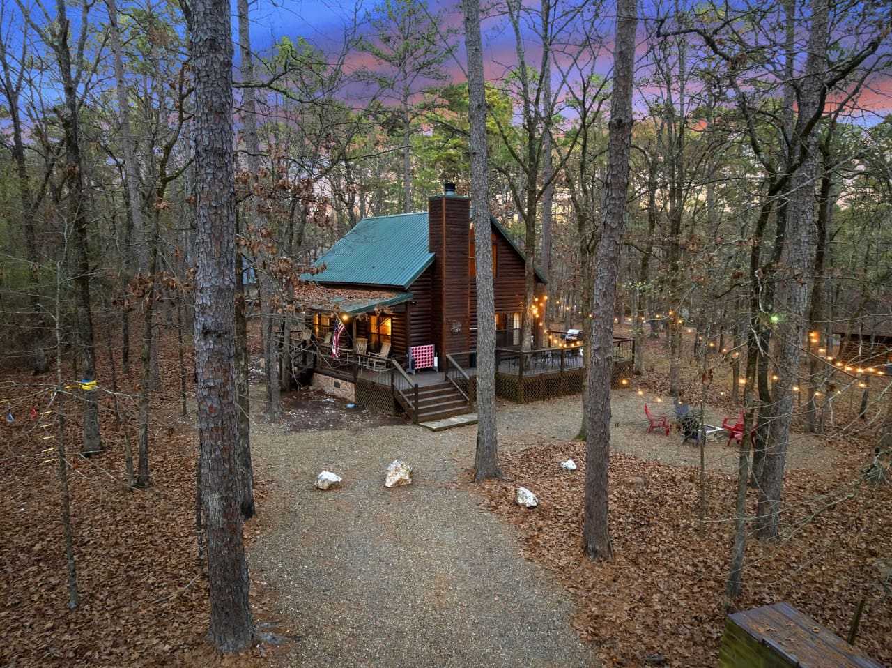 A stunning property view that offers tranquility, natural beauty, and a true getaway atmosphere.
