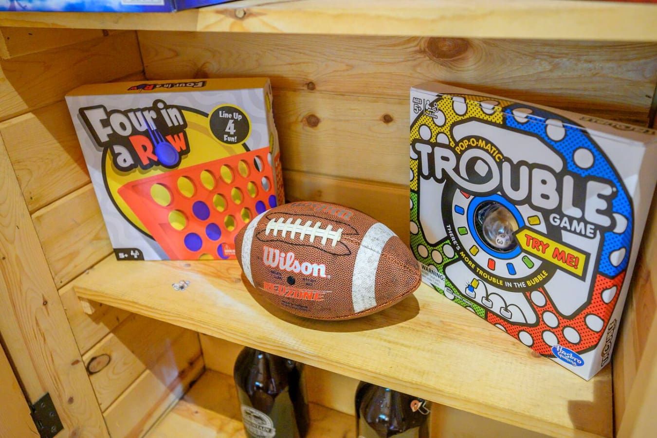 Enjoy a variety of games available for entertainment, perfect for relaxing and having fun indoors with family and friends.