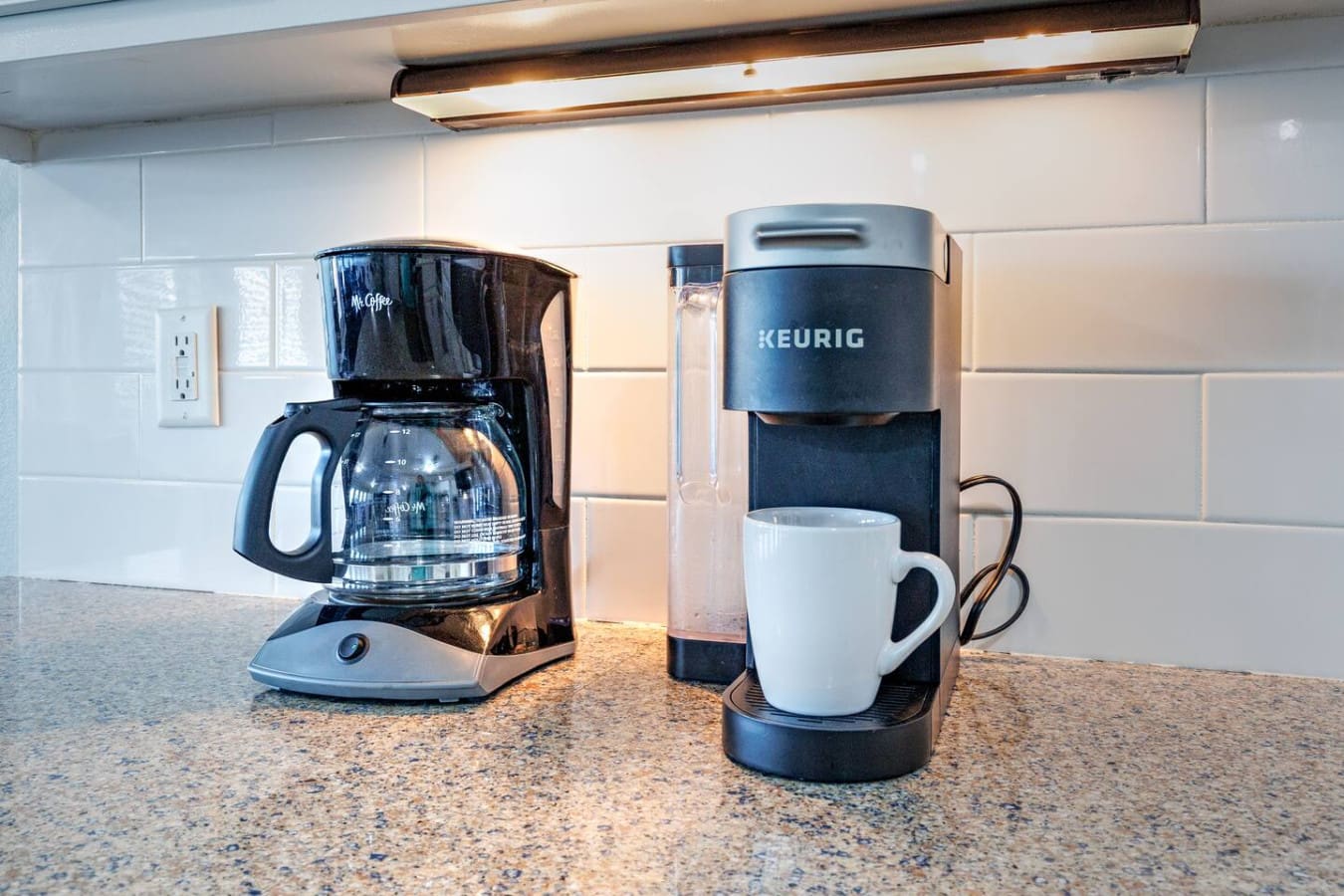Your coffee station is all set up and ready to go—pick your brewing style and get your morning started right.