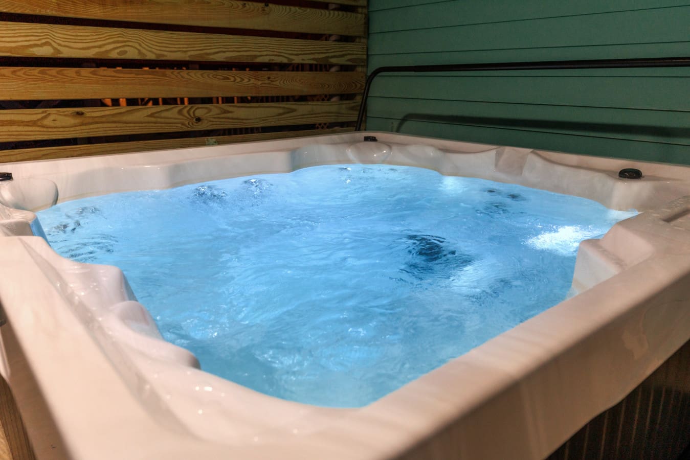 Hot tub nights, cabin lights.