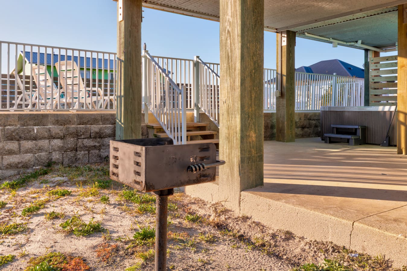 Fire up the grill and enjoy cabin life.