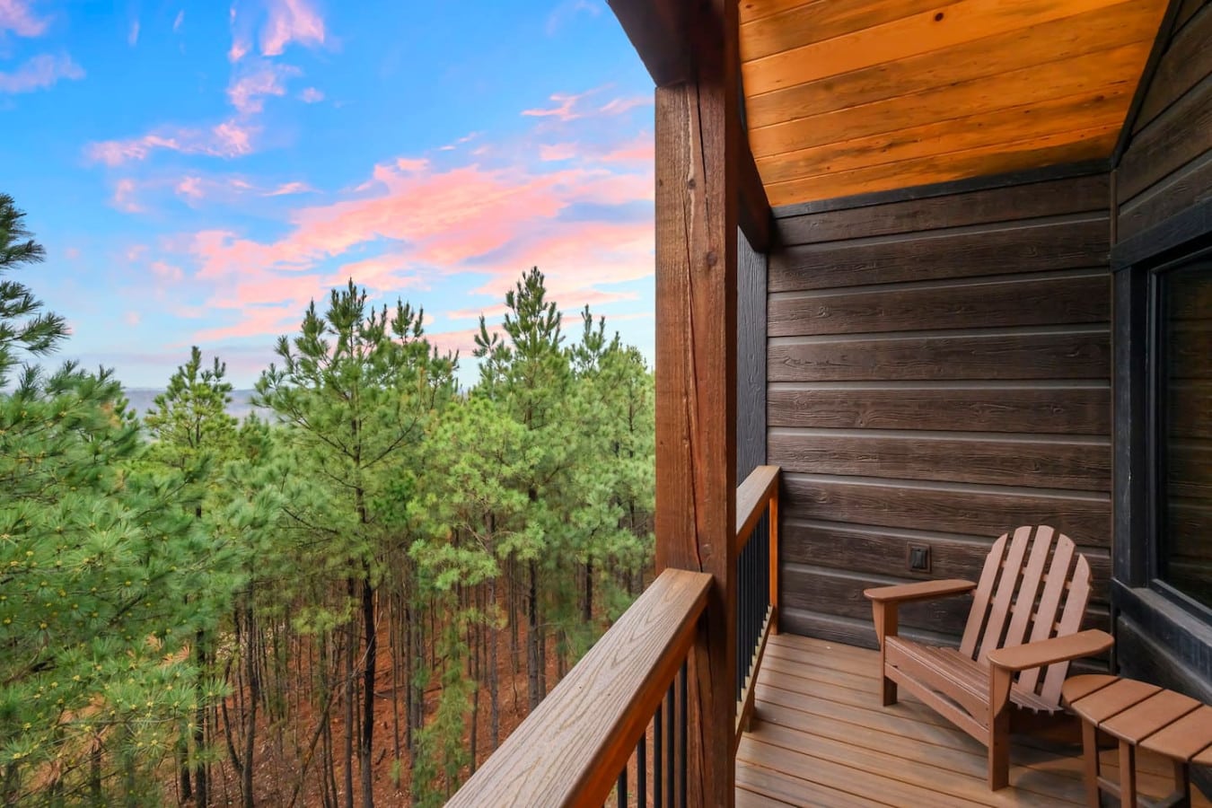Wake up to endless forest views from your private deck with your morning coffee in hand.