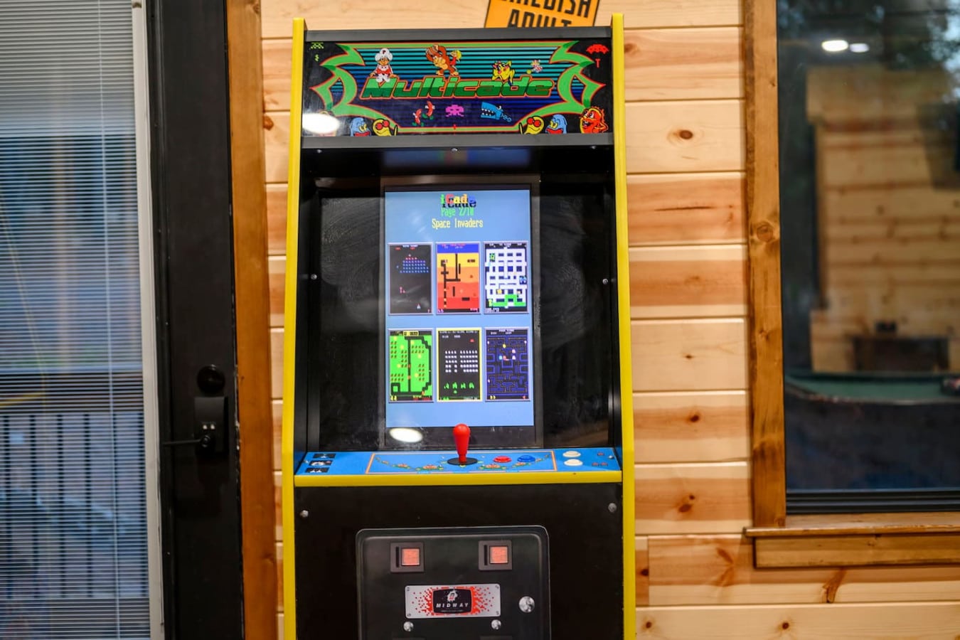 We've got a classic arcade cabinet loaded with retro games to keep you entertained during your stay.