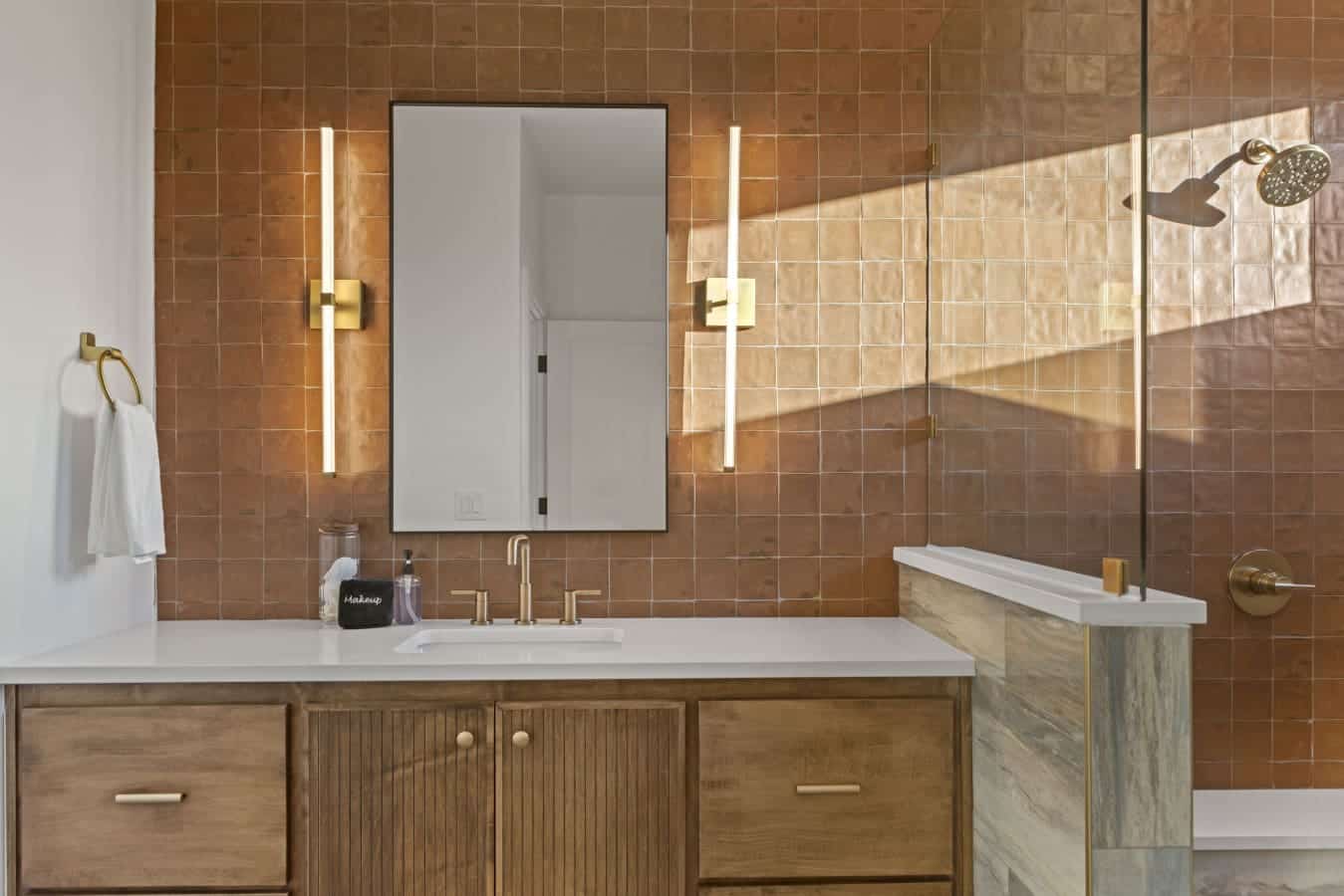 Wake up to stunning natural light flooding this spa-like master bath with heated floors and premium finishes.