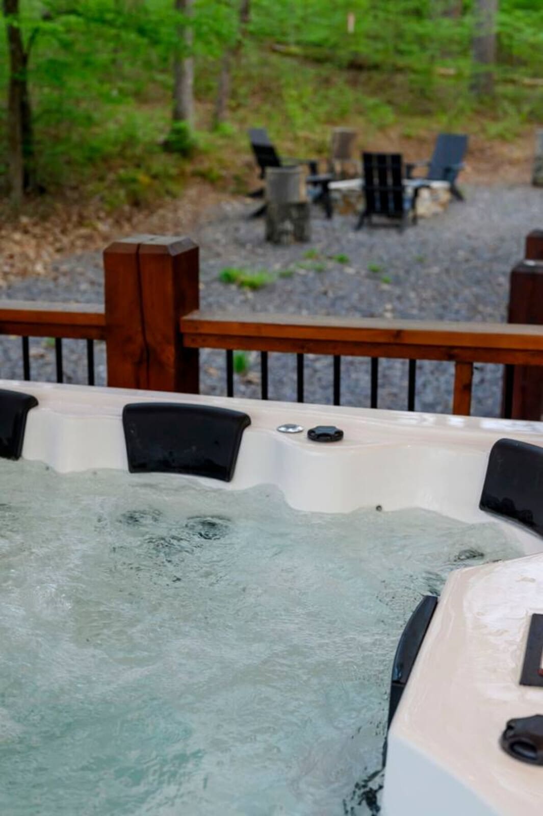 Enjoy friendly competition in the cabin's dedicated game area.