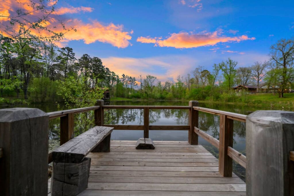 Enjoy friendly competition in the cabin's dedicated game area.