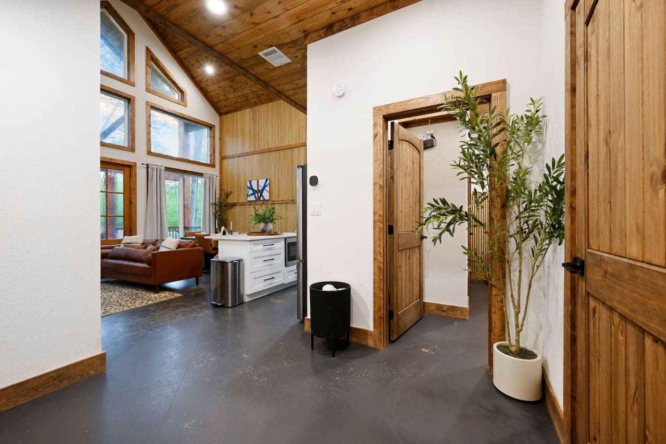 Enjoy friendly competition in the cabin's dedicated game area.