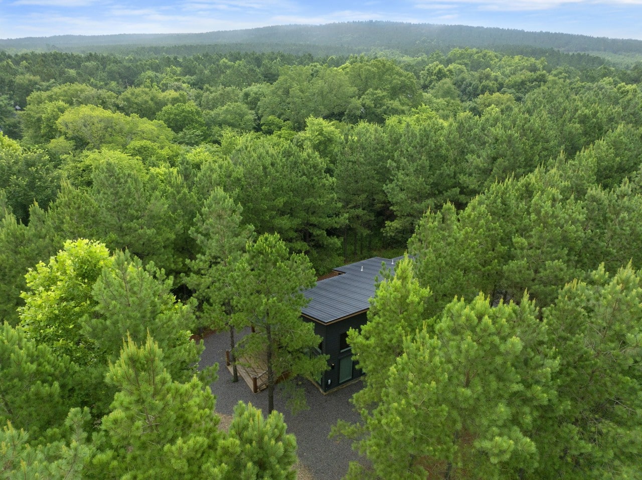 Acres of pine forest surround you — pure, untouched privacy is yours here.