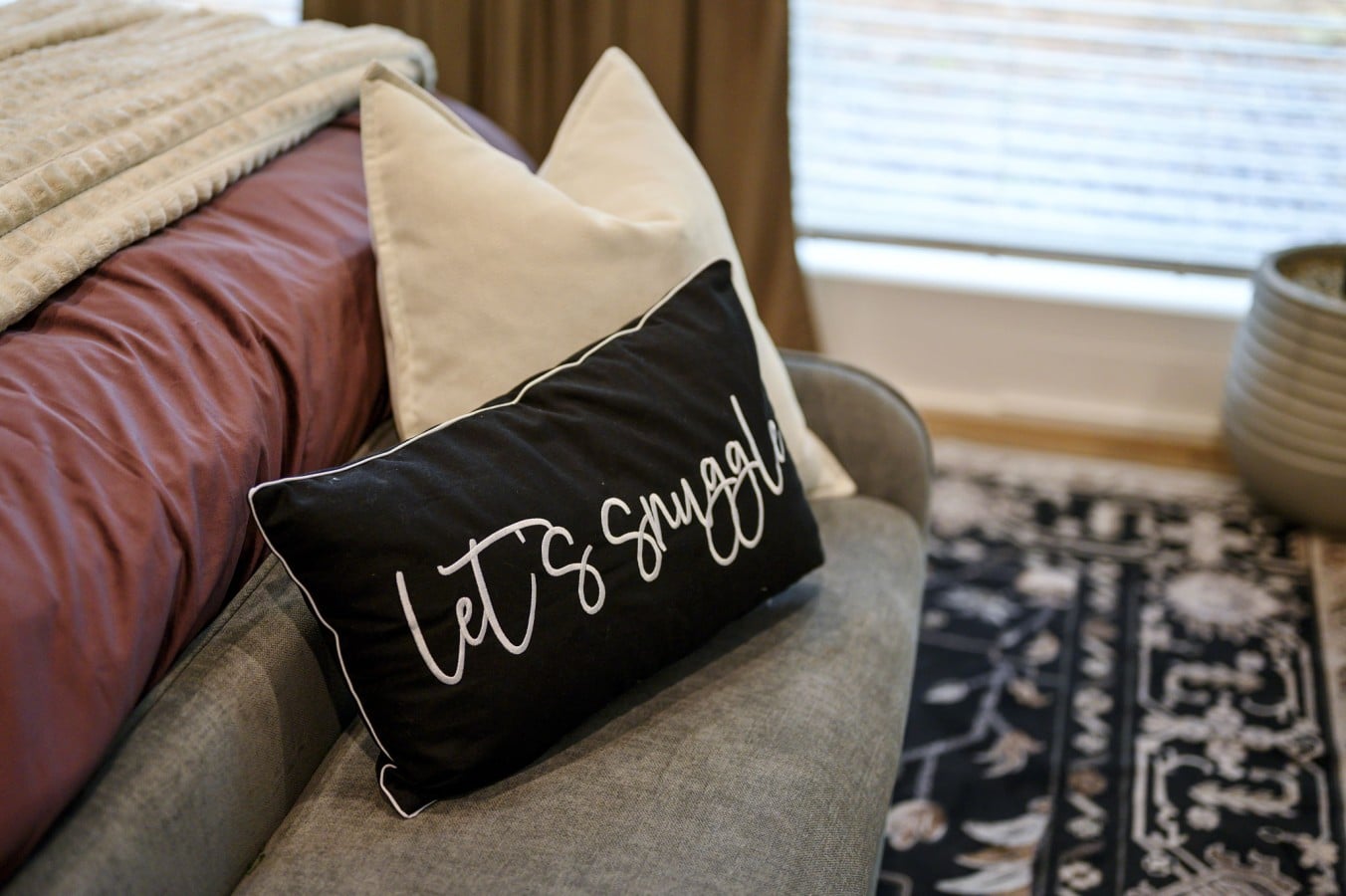 Curl up under a cozy throw and let the outside world disappear completely.