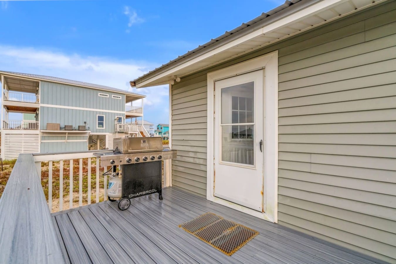 Fire up the gas grill and enjoy al fresco dinners on your private back deck.