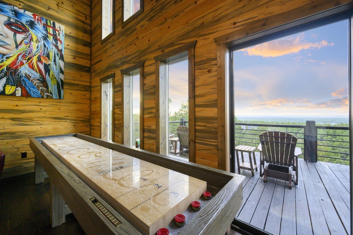 Slide open the doors mid-shuffle and let that sunset become part of your game.