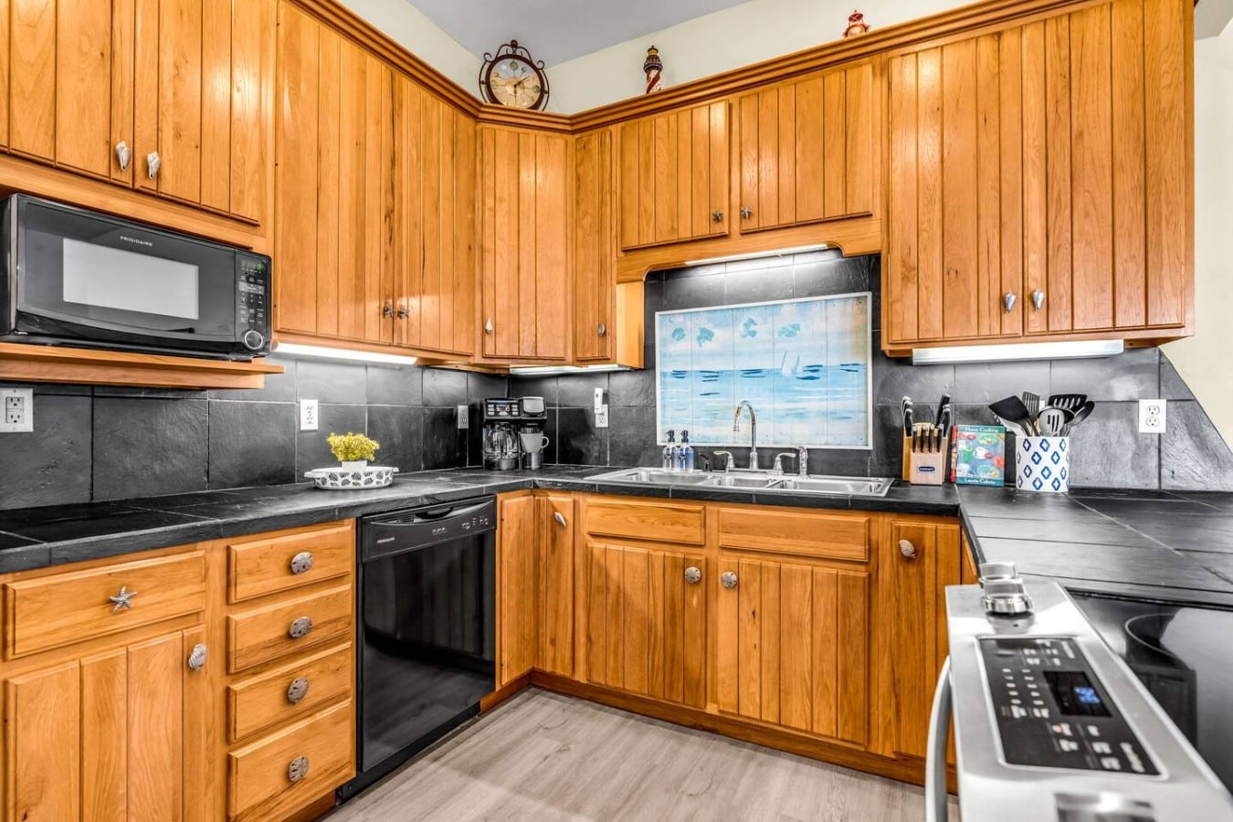 Every appliance you need is here — cook big meals and skip the restaurant lines.