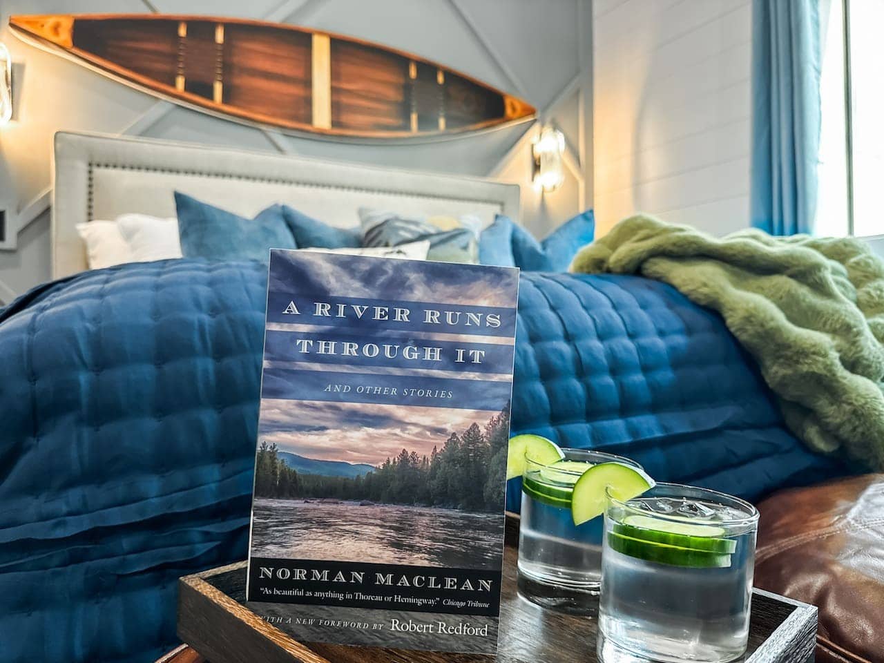 Sip cucumber water in bed and let the mountain air slow everything down.